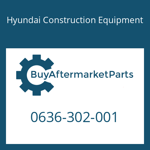 0636-302-001 Hyundai Construction Equipment PLUG-SCREW