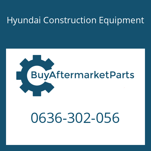 0636-302-056 Hyundai Construction Equipment PLUG-SCREW