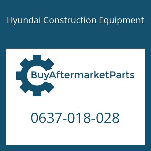 0637-018-028 Hyundai Construction Equipment NUT-WHEEL