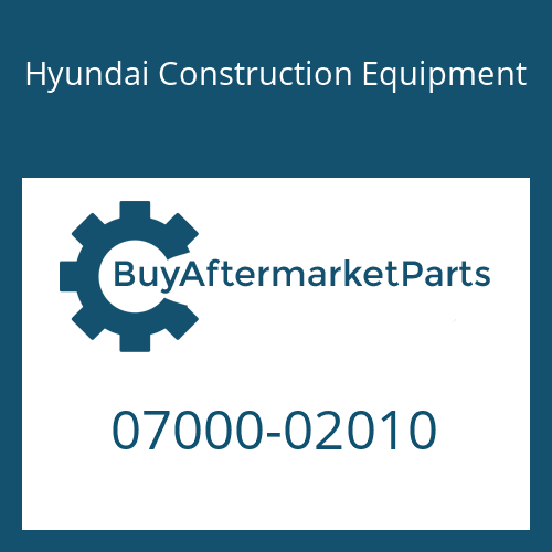 07000-02010 Hyundai Construction Equipment O-RING