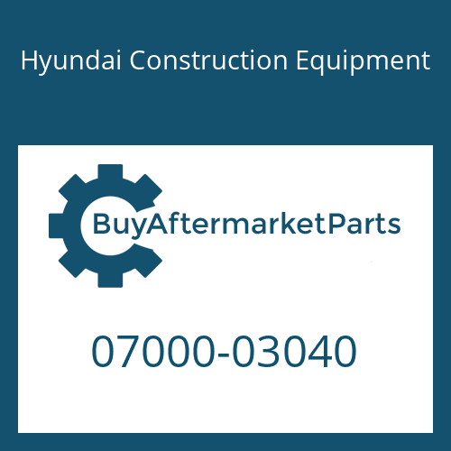 07000-03040 Hyundai Construction Equipment O-RING DIFFERENTIAL