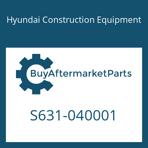 S631-040001 Hyundai Construction Equipment O-RING DIFFERENTIAL