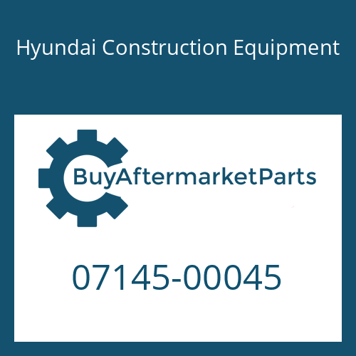 07145-00045 Hyundai Construction Equipment DUST SEAL