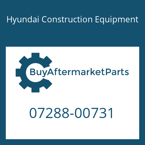 07288-00731 Hyundai Construction Equipment HOSE