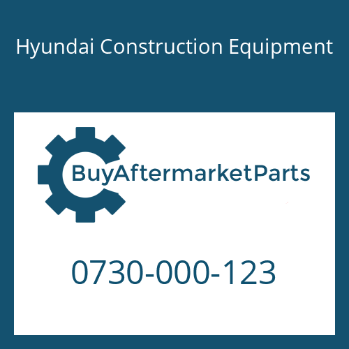 0730-000-123 Hyundai Construction Equipment SHIM