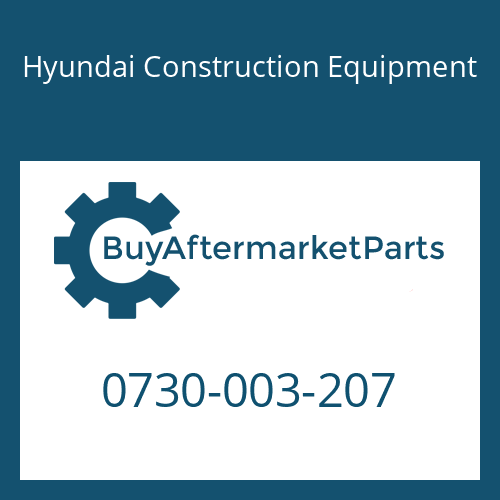 0730-003-207 Hyundai Construction Equipment WASHER