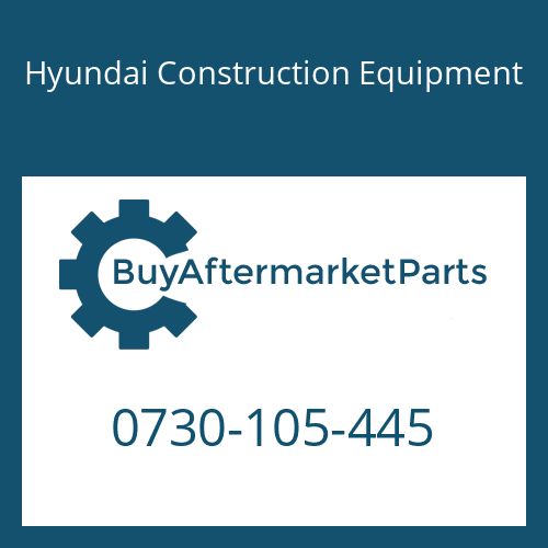 0730-105-445 Hyundai Construction Equipment SHIM