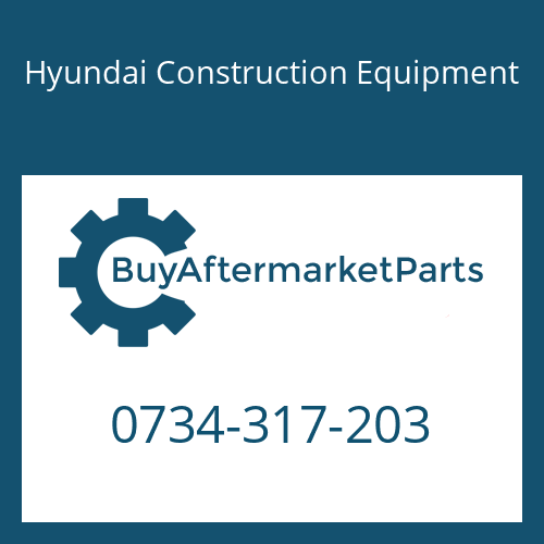 0734-317-203 Hyundai Construction Equipment RING-SUPPORT