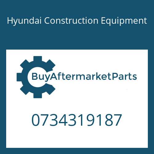 0734319187 Hyundai Construction Equipment BAR HUB SEAL ASSY