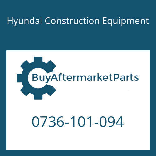 0736-101-094 Hyundai Construction Equipment SCREW-CAP