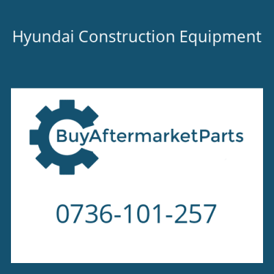 0736-101-257 Hyundai Construction Equipment SCREW-CAP