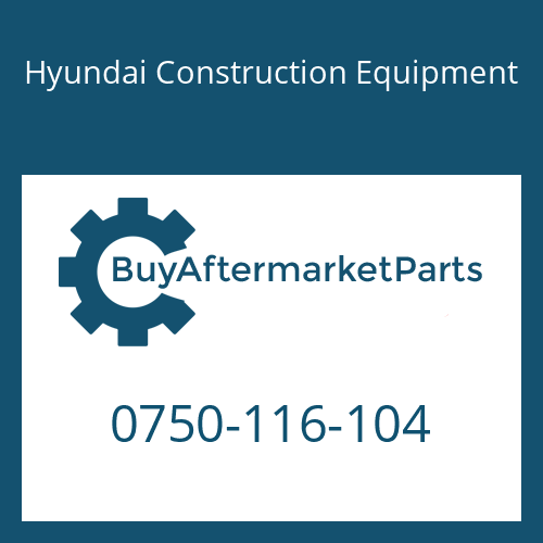 0750-116-104 Hyundai Construction Equipment BEARING-BALL