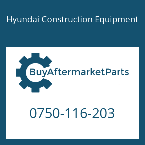 0750-116-203 Hyundai Construction Equipment BEARING-BALL