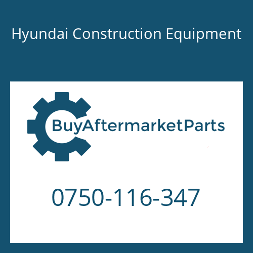 0750-116-347 Hyundai Construction Equipment BALL BEARING