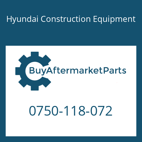 0750-118-072 Hyundai Construction Equipment ROLLER BEARING