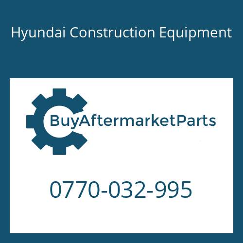 0770-032-995 Hyundai Construction Equipment WASHER