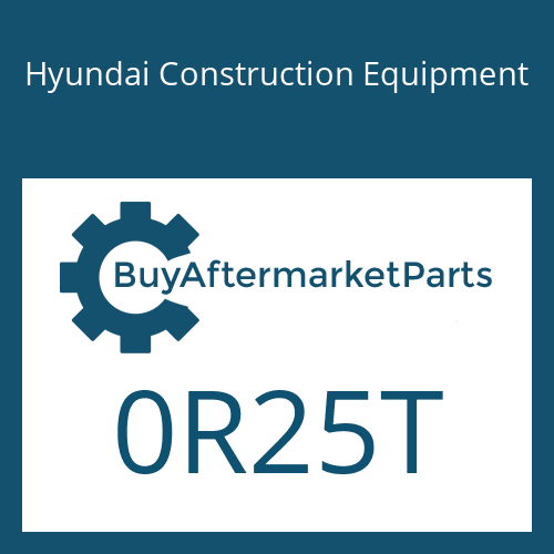 0R25T Hyundai Construction Equipment O-RING