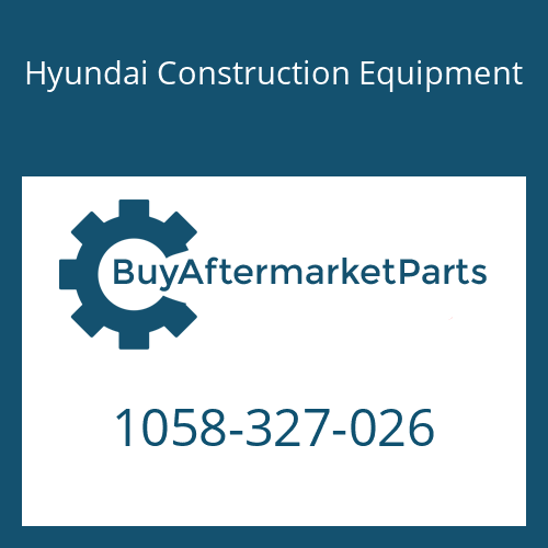 1058-327-026 Hyundai Construction Equipment CLAMP-RETAINING