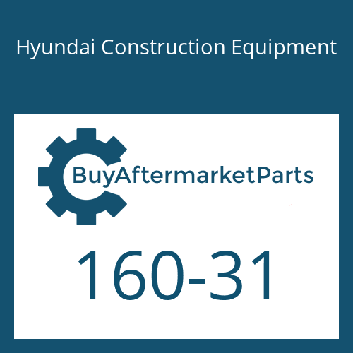 160-31 Hyundai Construction Equipment BOLT