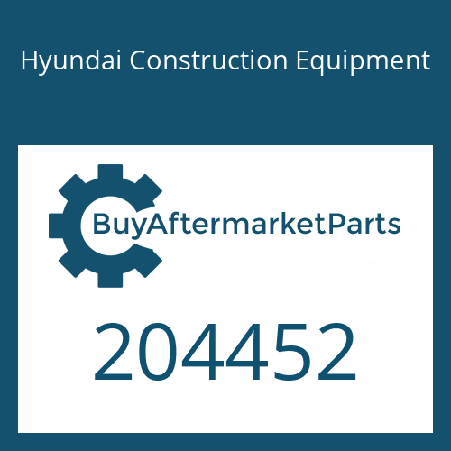 204452 Hyundai Construction Equipment O-RING