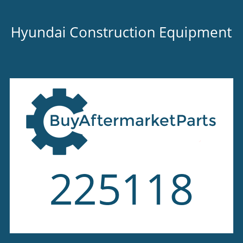 225118 Hyundai Construction Equipment O-RING