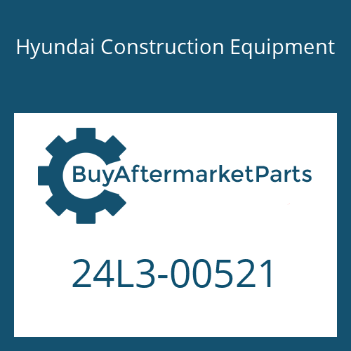 24L3-00521 Hyundai Construction Equipment PLATE