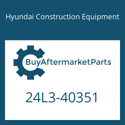 24L3-40351 Hyundai Construction Equipment CABLE-BATT&B/RY