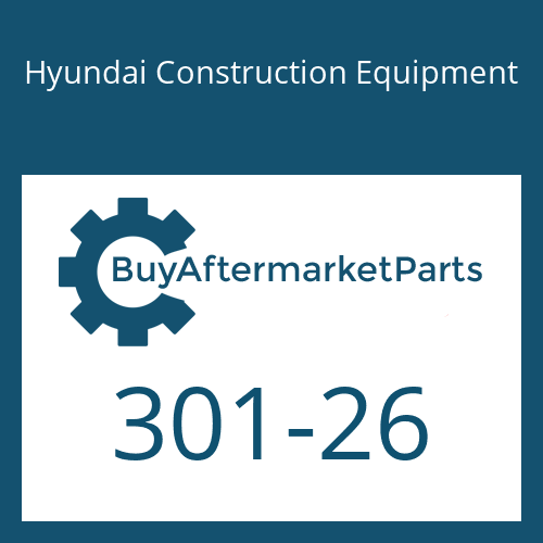 301-26 Hyundai Construction Equipment BOLT
