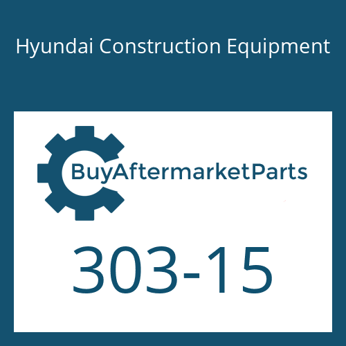 303-15 Hyundai Construction Equipment O-RING