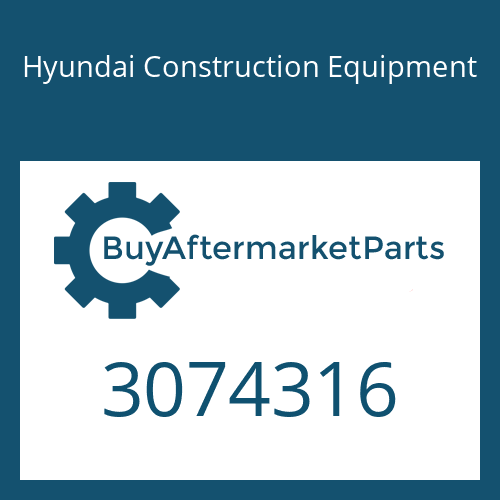3074316 Hyundai Construction Equipment SPACER-SEAL