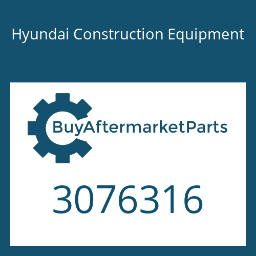 3076316 Hyundai Construction Equipment SCREW-HEX HD CAP