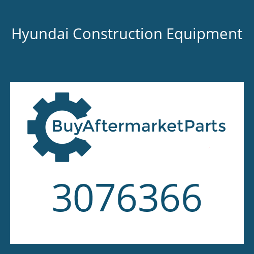 3076366 Hyundai Construction Equipment COVER