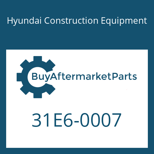 31E6-0007 Hyundai Construction Equipment CYLINDER-BOOM-LH