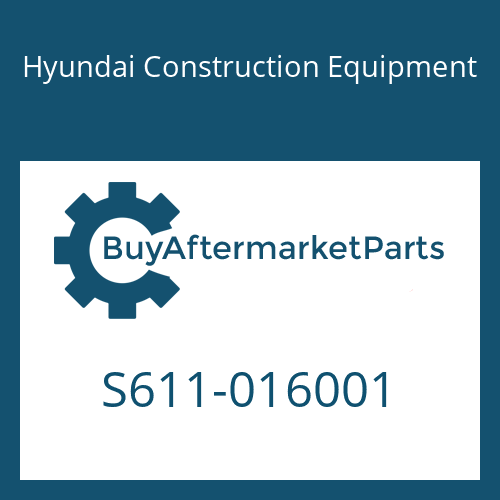 S611-016001 Hyundai Construction Equipment O-RING