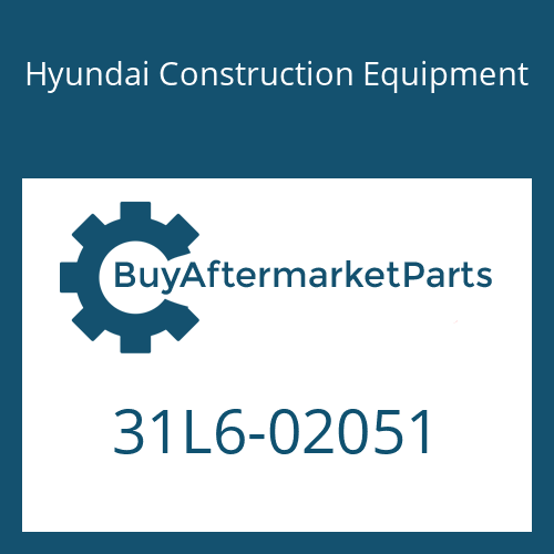 31L6-02051 Hyundai Construction Equipment COVER