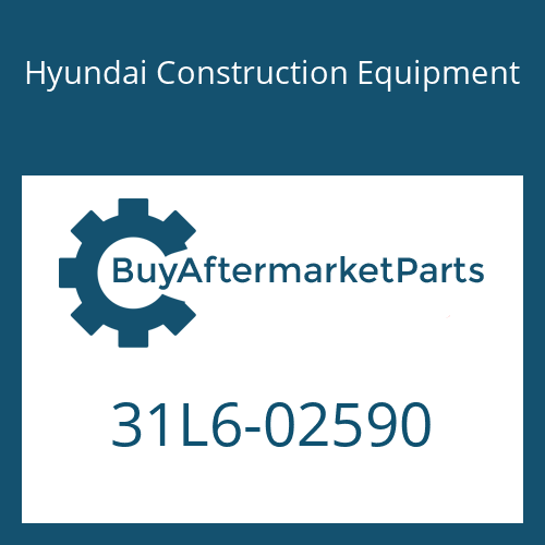 31L6-02590 Hyundai Construction Equipment PLATE