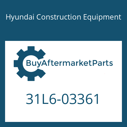 31L6-03361 Hyundai Construction Equipment PIPE ASSY-HYD
