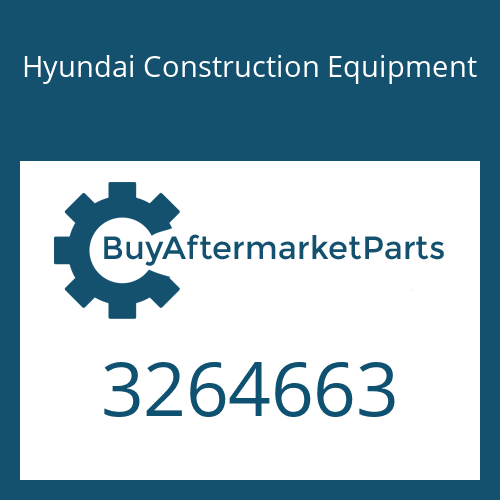 3264663 Hyundai Construction Equipment SHAFT-BEVEL GEAR