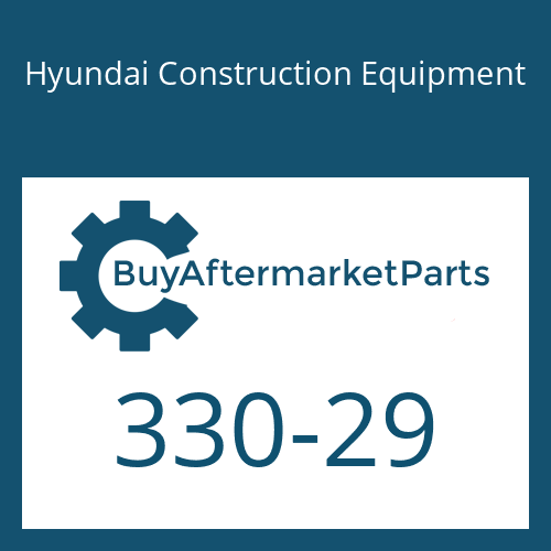 330-29 Hyundai Construction Equipment O-RING