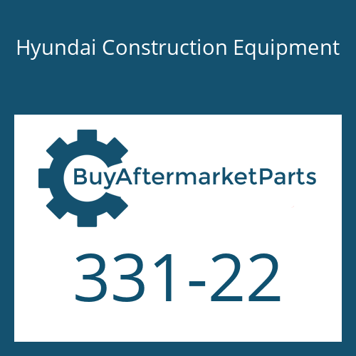 331-22 Hyundai Construction Equipment O-RING