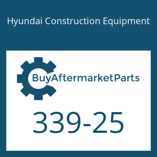 339-25 Hyundai Construction Equipment O-RING