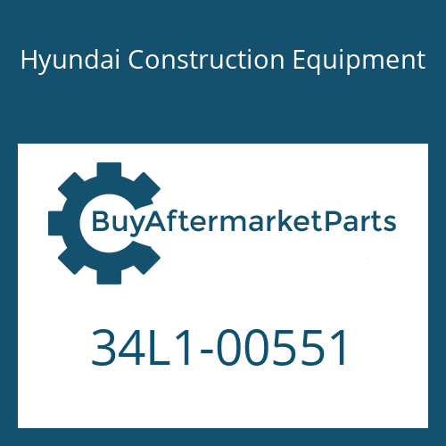 34L1-00551 Hyundai Construction Equipment PLATE