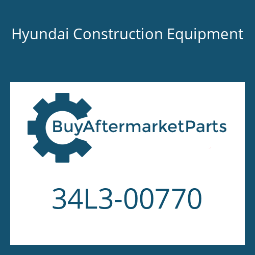 34L3-00770 Hyundai Construction Equipment BOLT-U