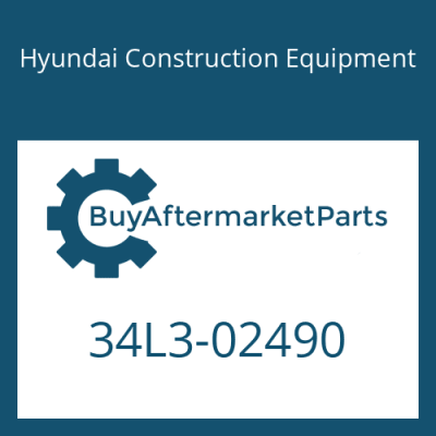 34L3-02490 Hyundai Construction Equipment PLATE