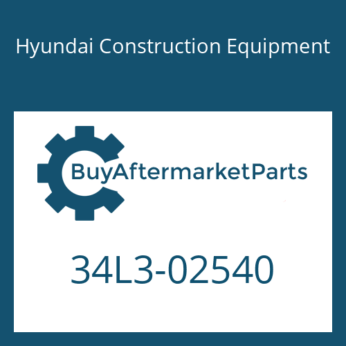 34L3-02540 Hyundai Construction Equipment PAD-RUBBER