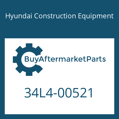 34L4-00521 Hyundai Construction Equipment HOSE-RUBBER