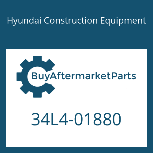 34L4-01880 Hyundai Construction Equipment PLATE