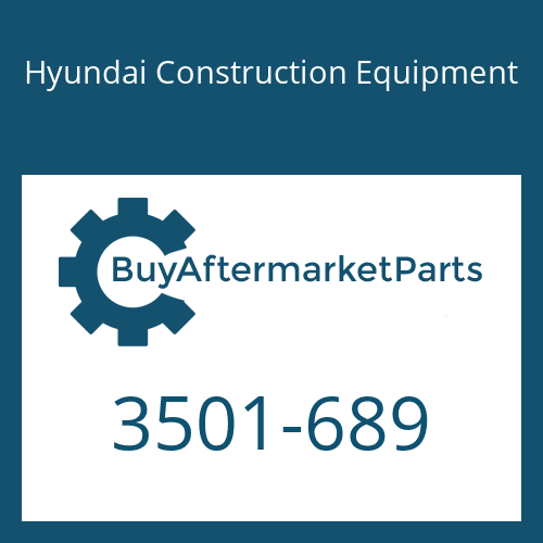 3501-689 Hyundai Construction Equipment HOUSING-VALVE