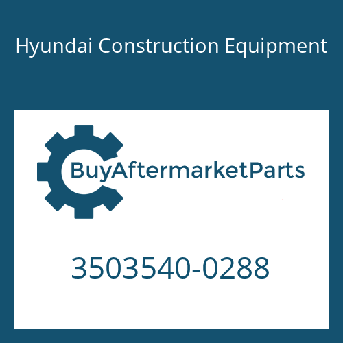 3503540-0288 Hyundai Construction Equipment PIN-NO2