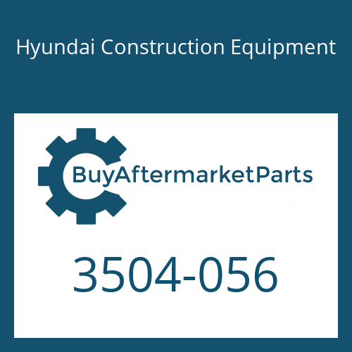 3504-056 Hyundai Construction Equipment COVER
